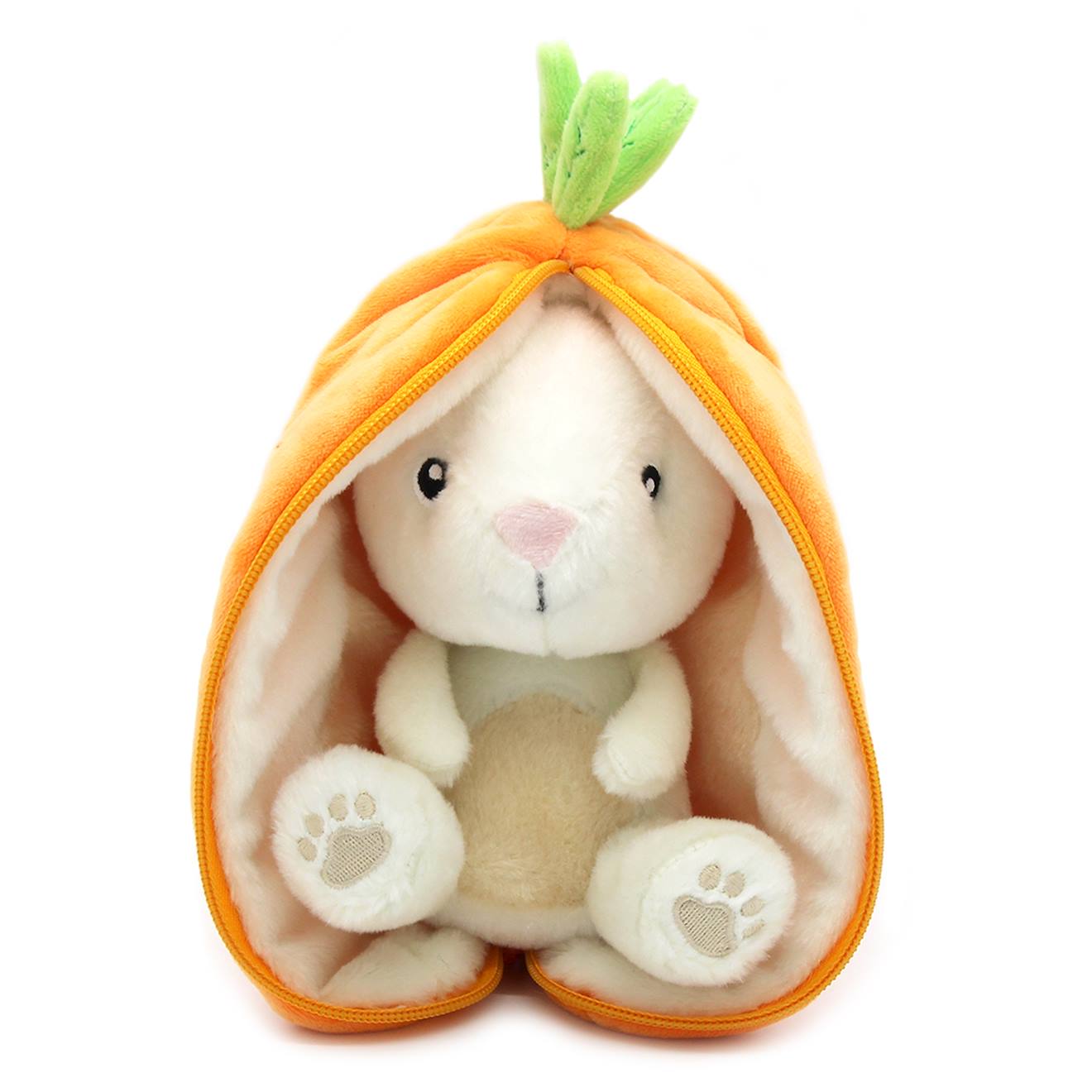 Peluche flipetz lapin carotte orange