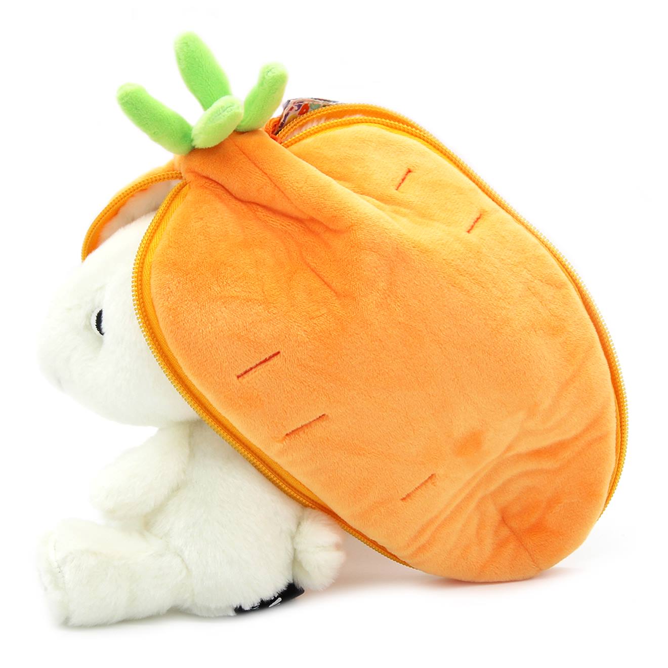 Peluche flipetz lapin carotte orange