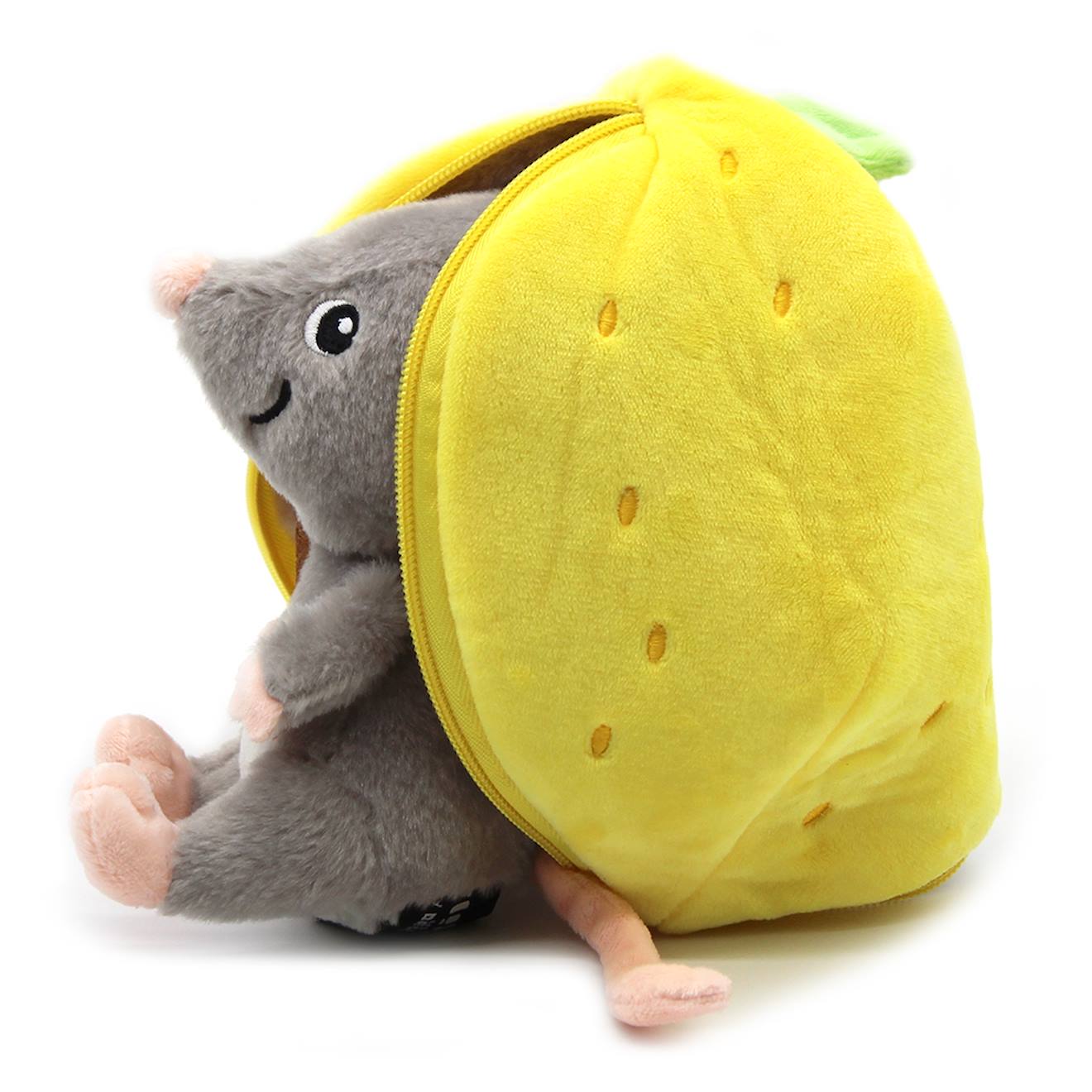 Peluche flipetz souris citron jaune