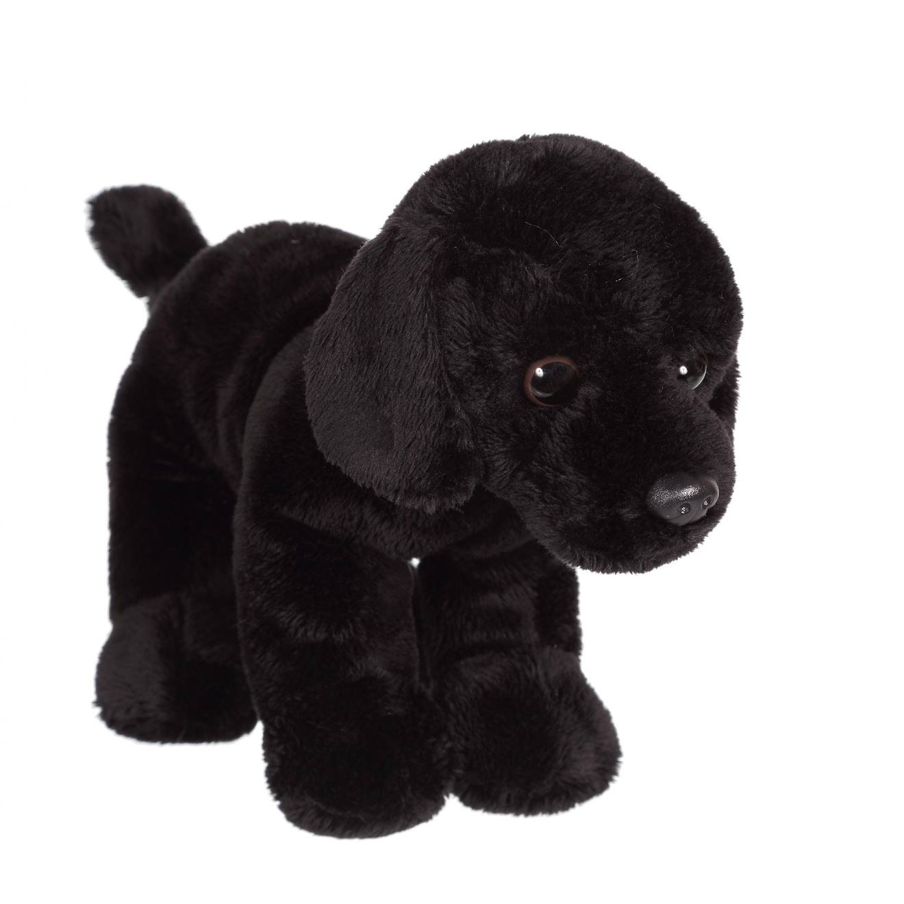 Peluche - floppipup labrador - 22 cm noir