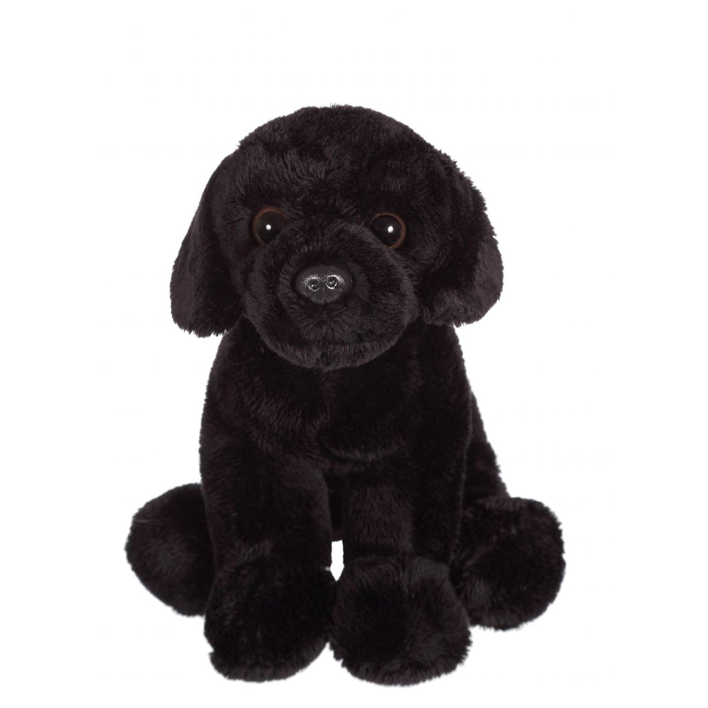 Peluche - floppipup labrador - 22 cm noir
