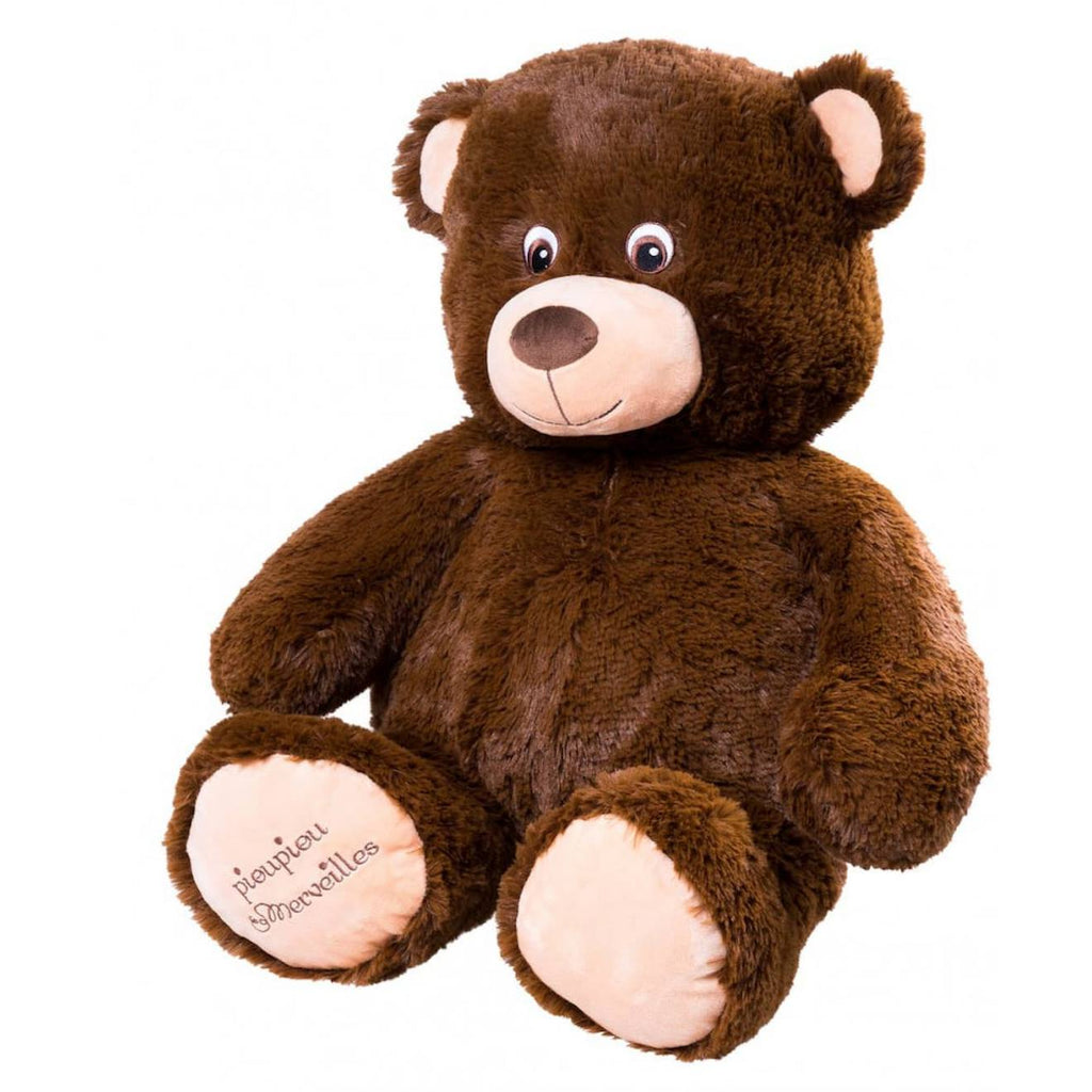 Peluche géante ours augustin - made in france marron