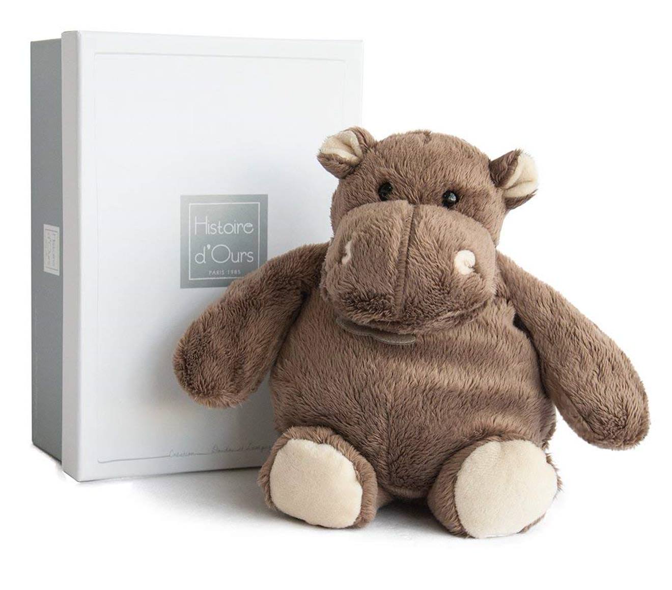 Peluche hippo 14 cm marron