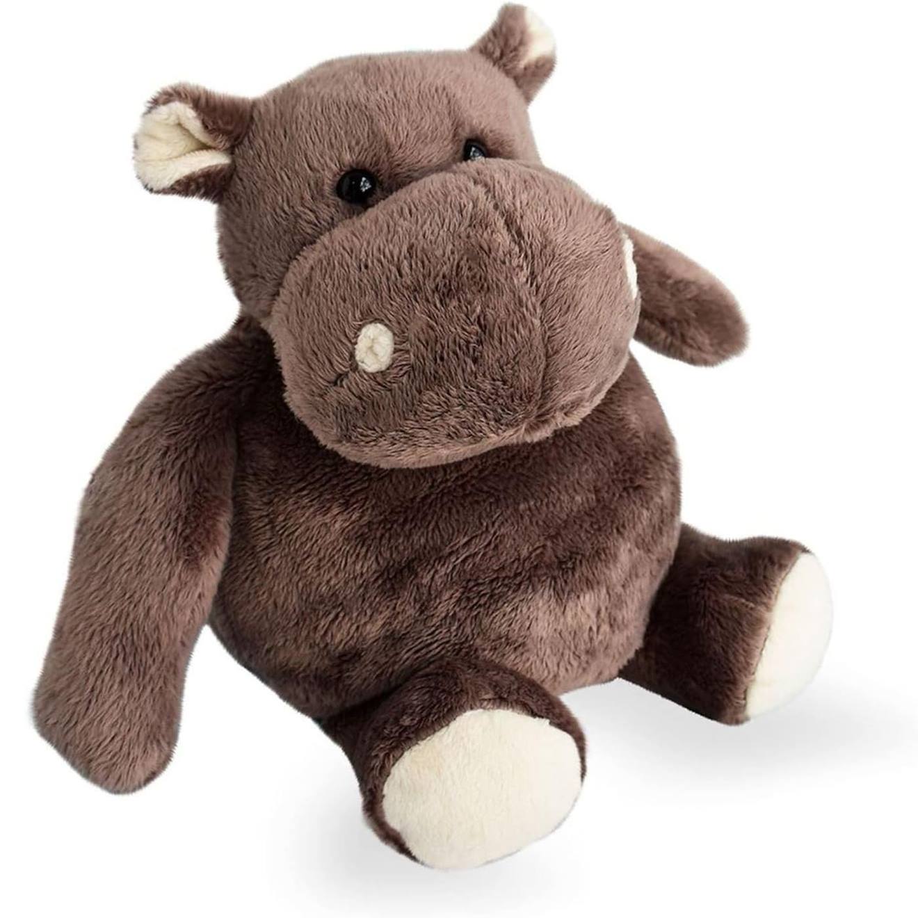 Peluche hippo 23 cm marron