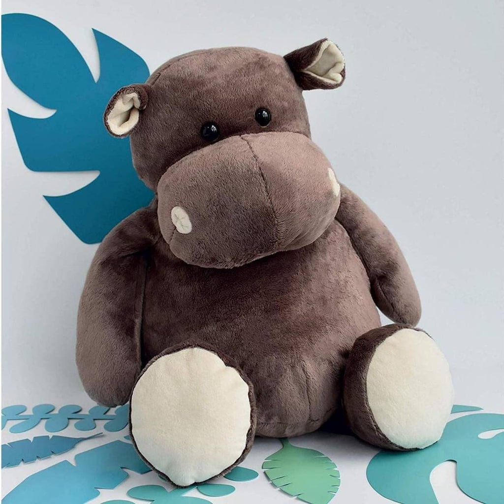 Peluche hippo 23 cm marron