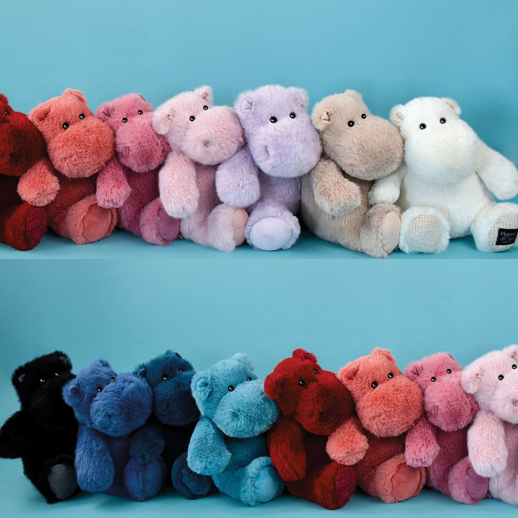 Peluche hippo hip chic 25 cm beige
