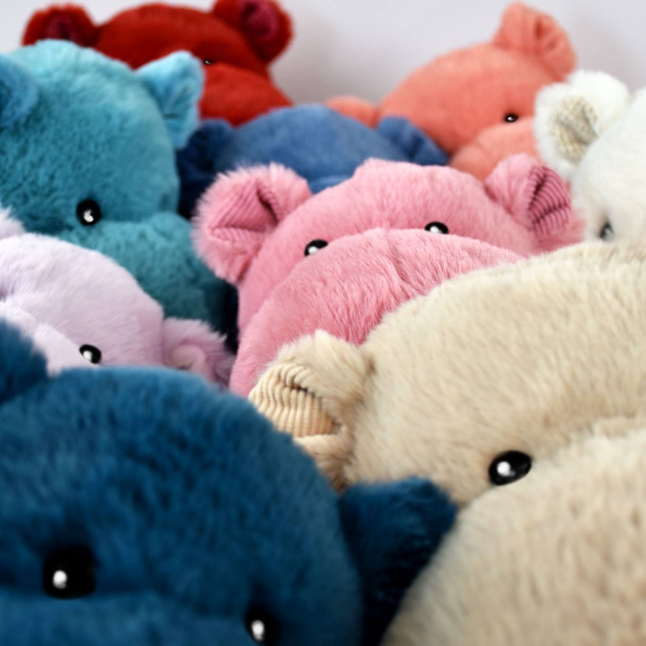 Peluche hippo hip chic 25 cm rose