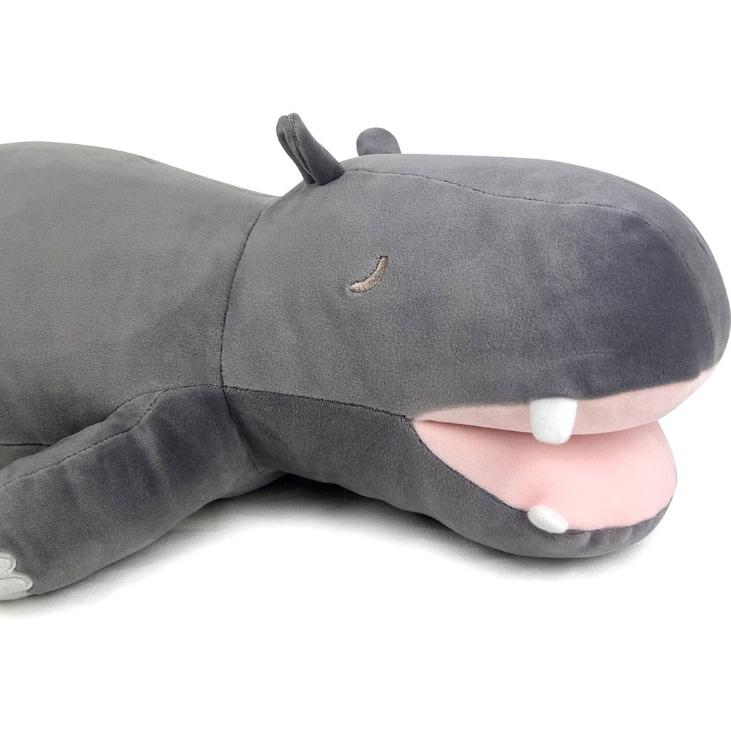 Peluche hippo l'hippopotame gris, rose