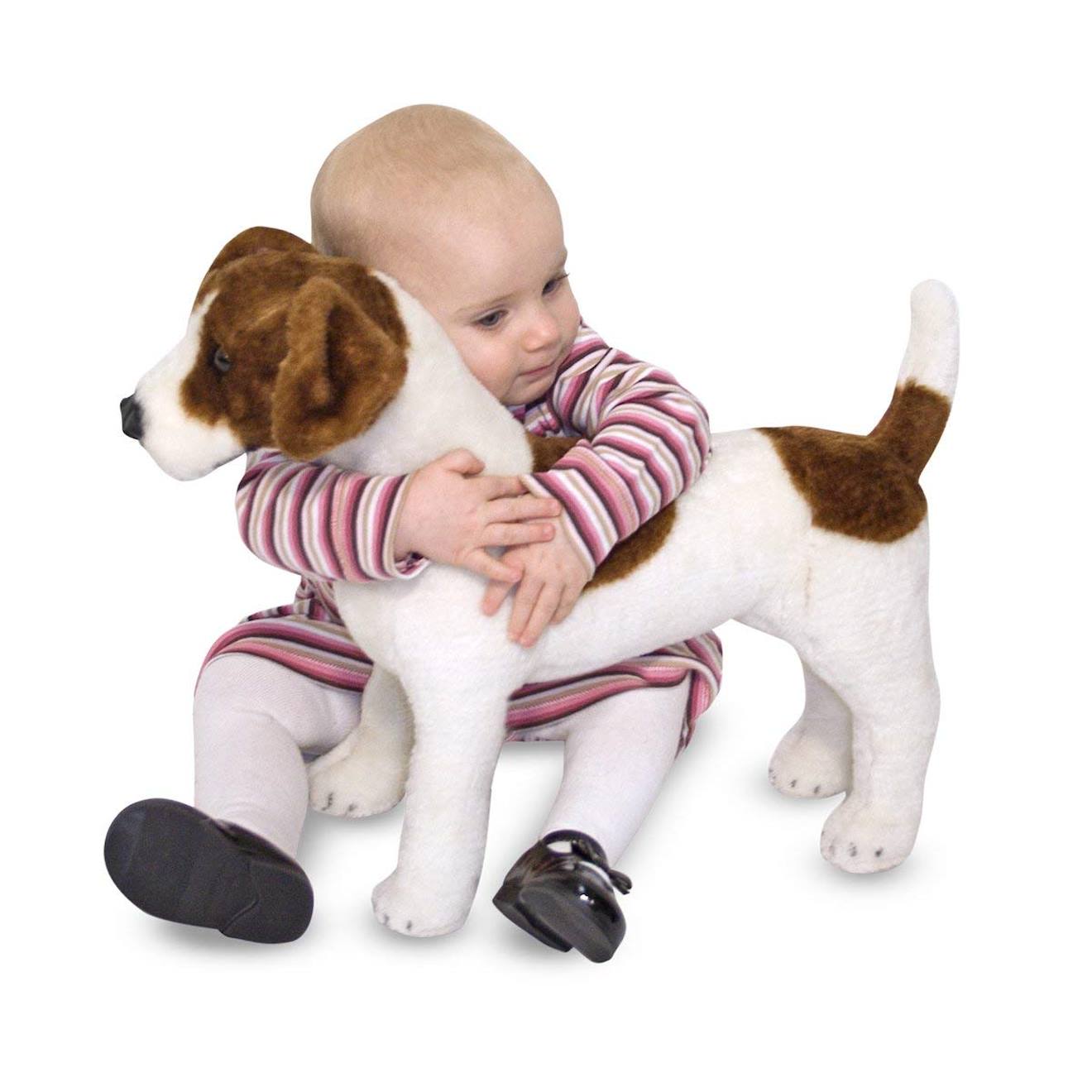 Peluche jack russell marron
