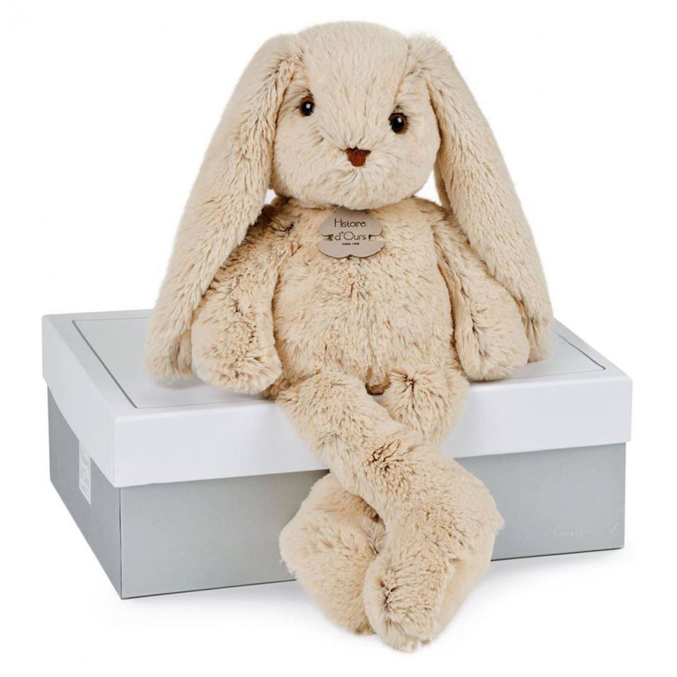 Peluche lapin beige 40 cm beige