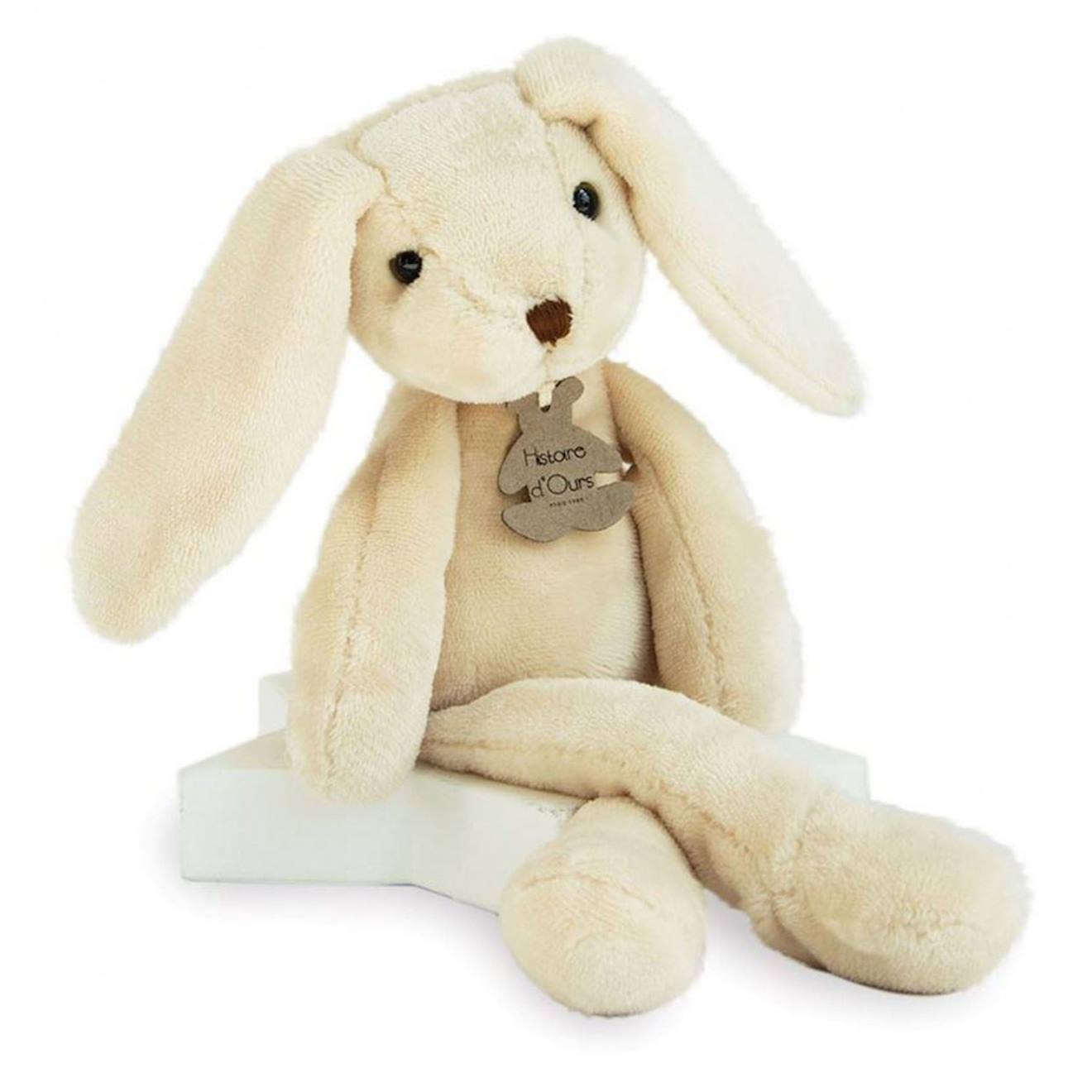 Peluche lapin beige sweety 40 cm beige