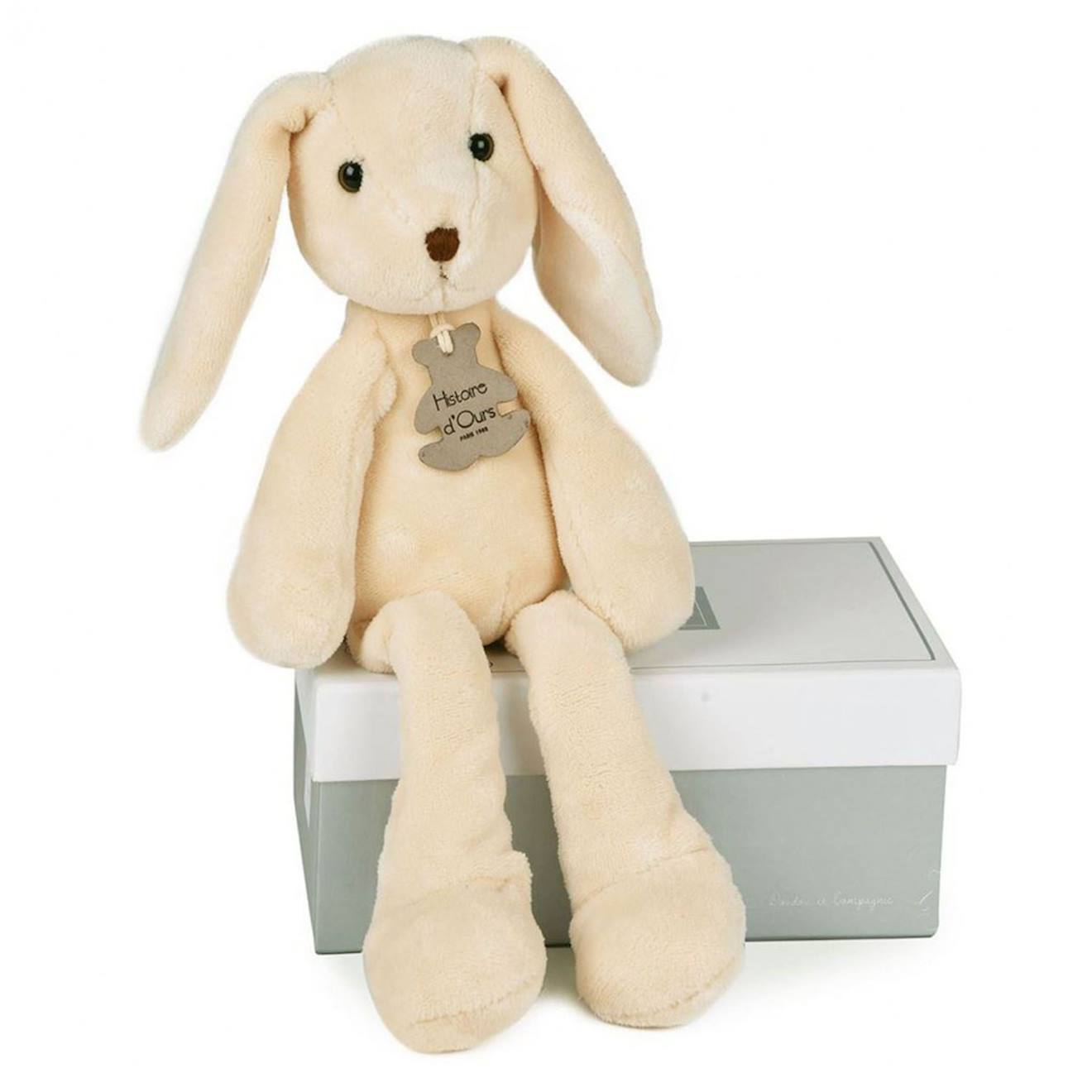Peluche lapin beige sweety 40 cm beige