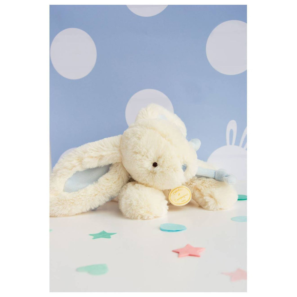 Peluche lapin bonbon 20 cm bleu