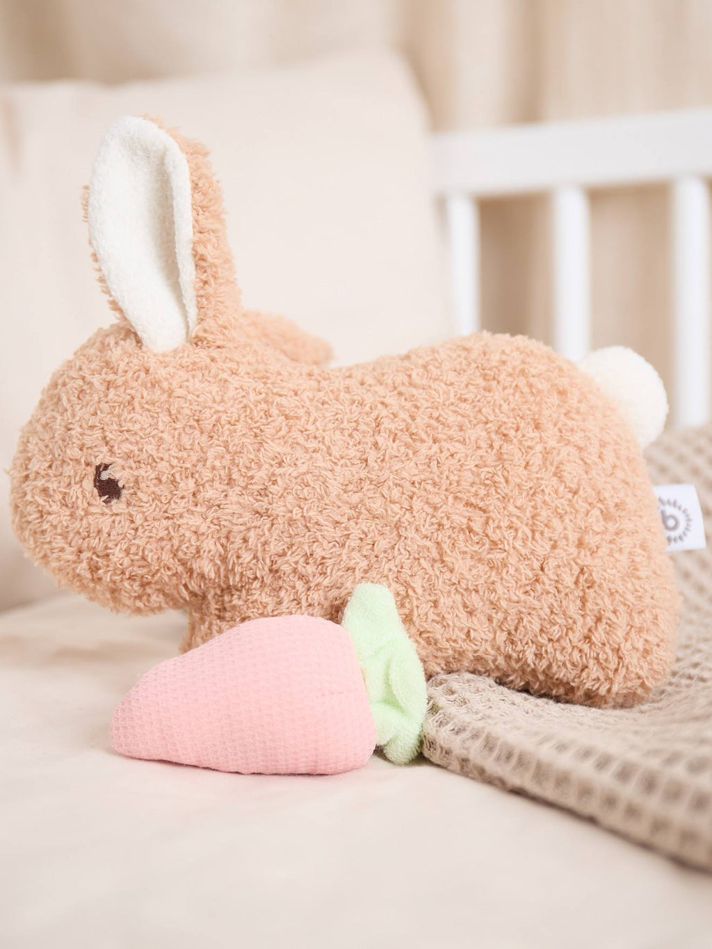 Peluche lapin fine en bouclé – 20 cm lapin fine