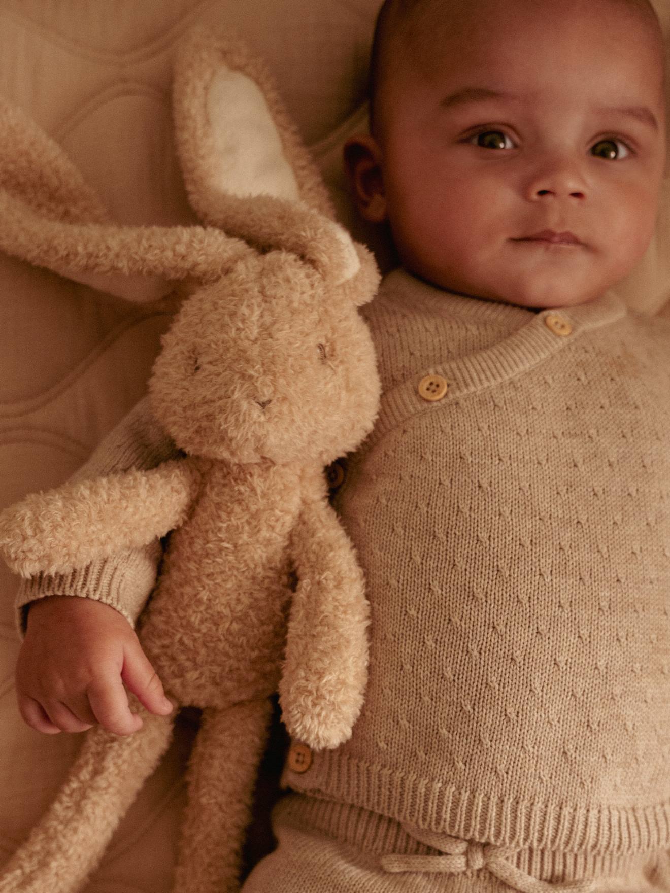 Peluche lapin - newborn - 32 cm beige