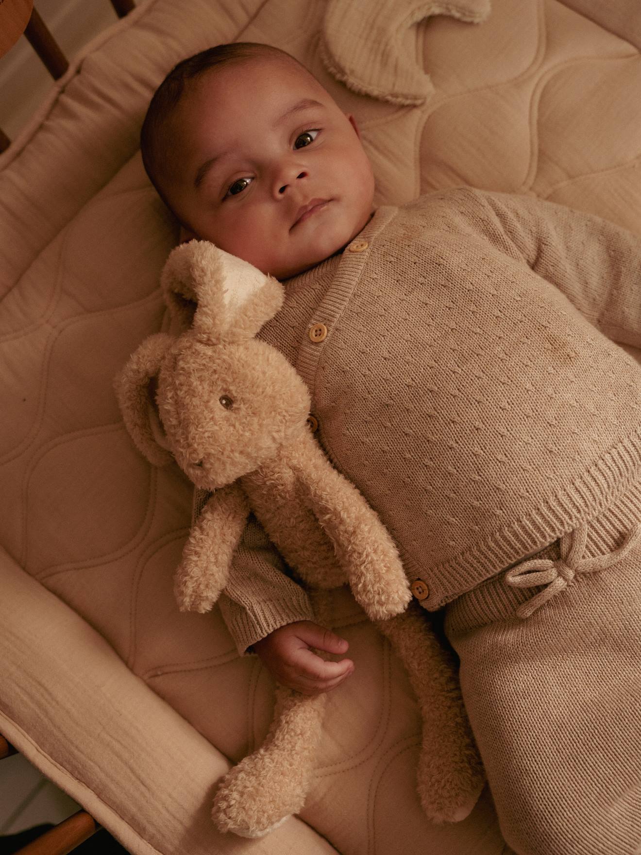 Peluche lapin - newborn - 32 cm beige