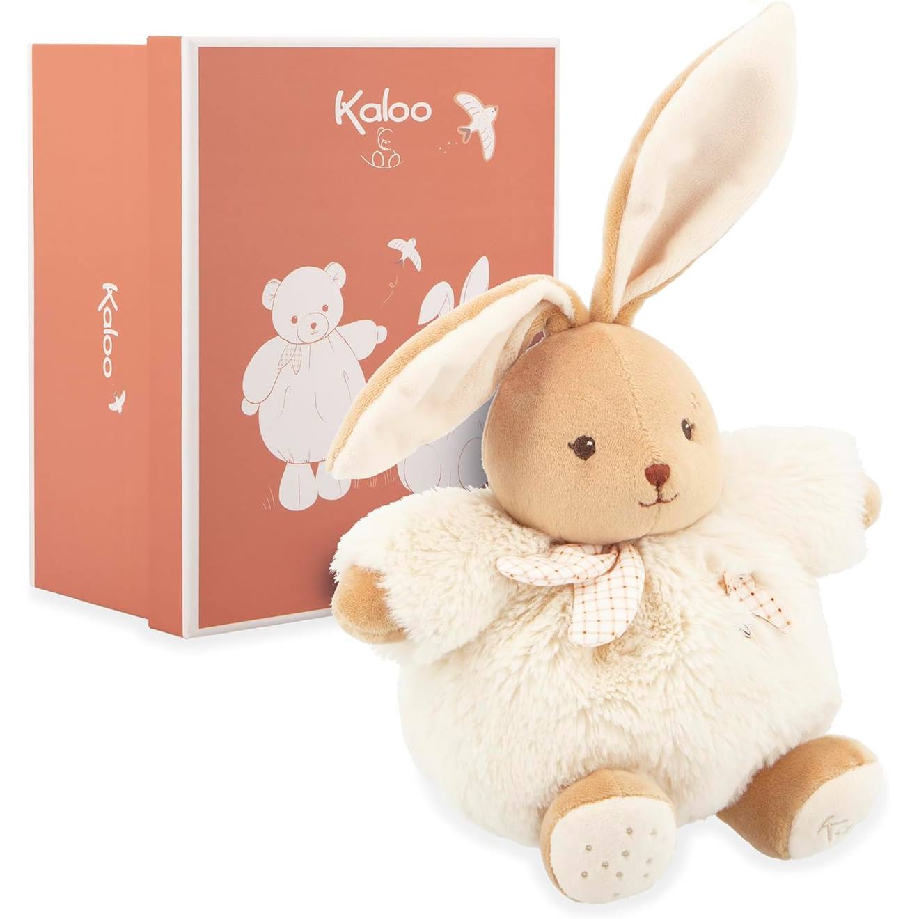 Peluche lapin patapouf 17 cm beige
