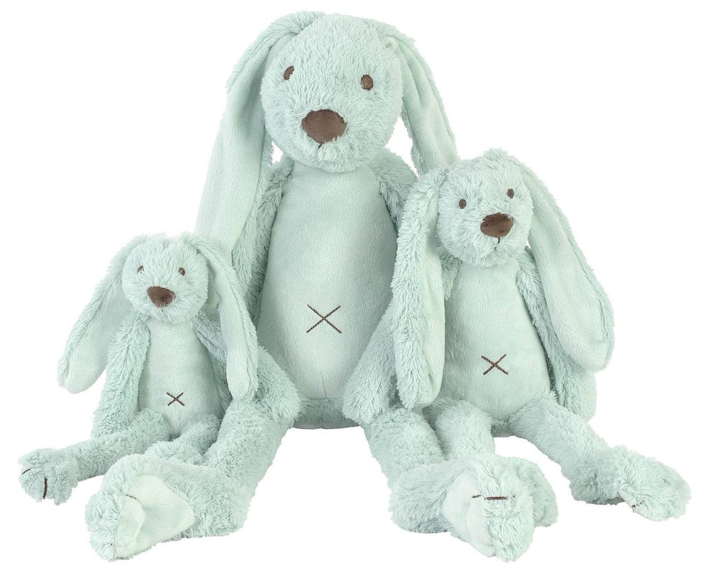 Peluche lapin richie 28 cm vert