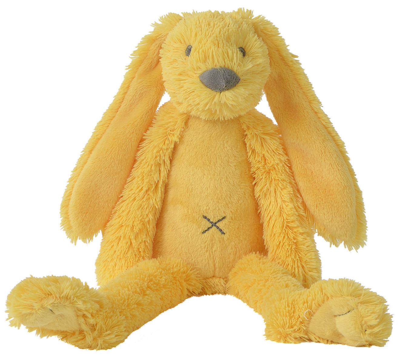 Peluche lapin richie 28 cm jaune