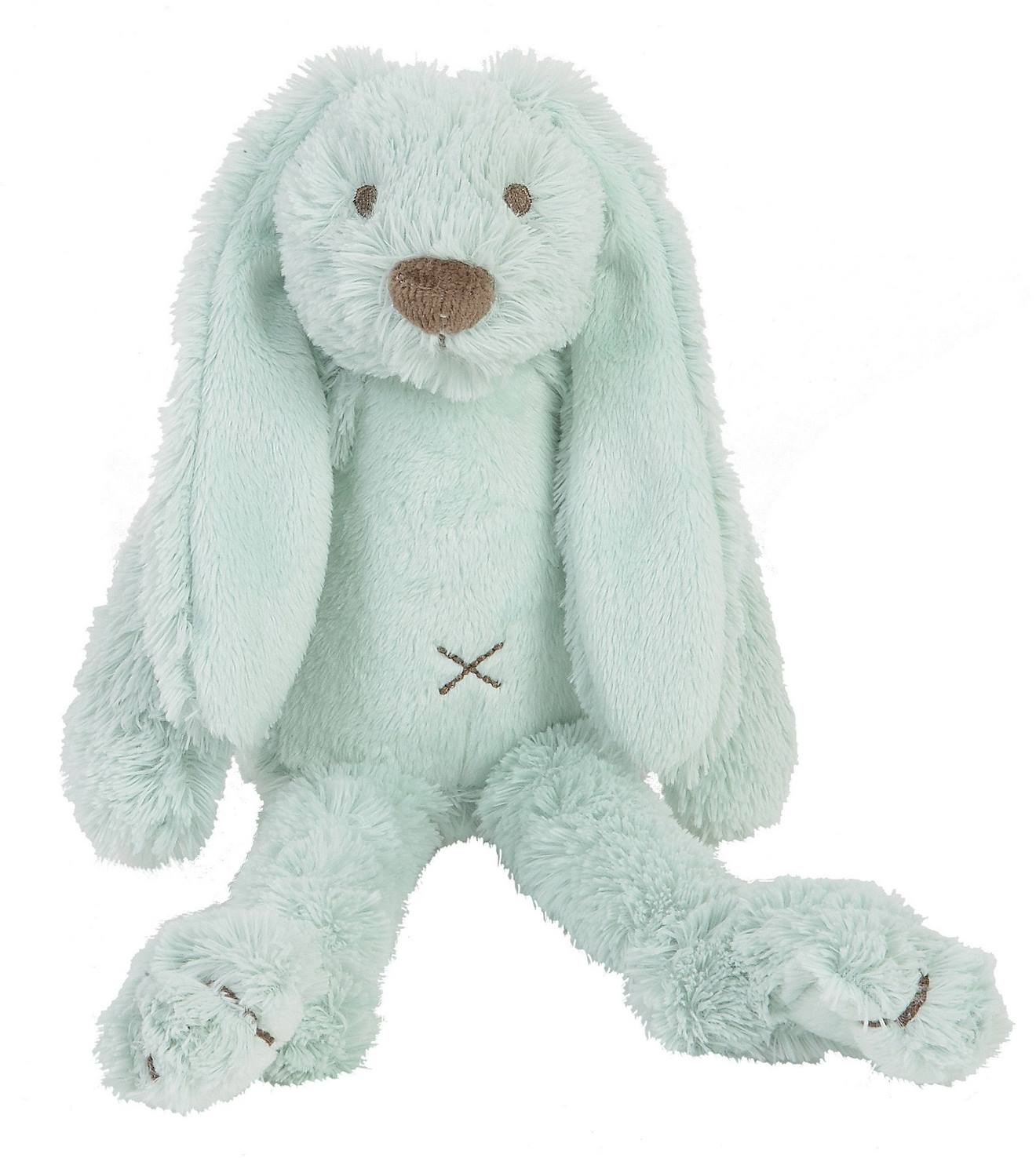 Peluche lapin richie 28 cm vert