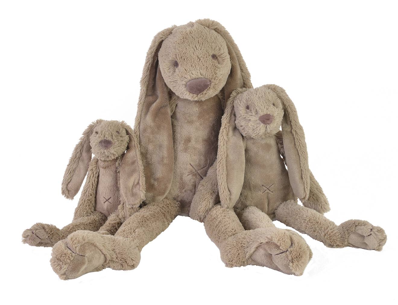 Peluche lapin richie 28 cm marron