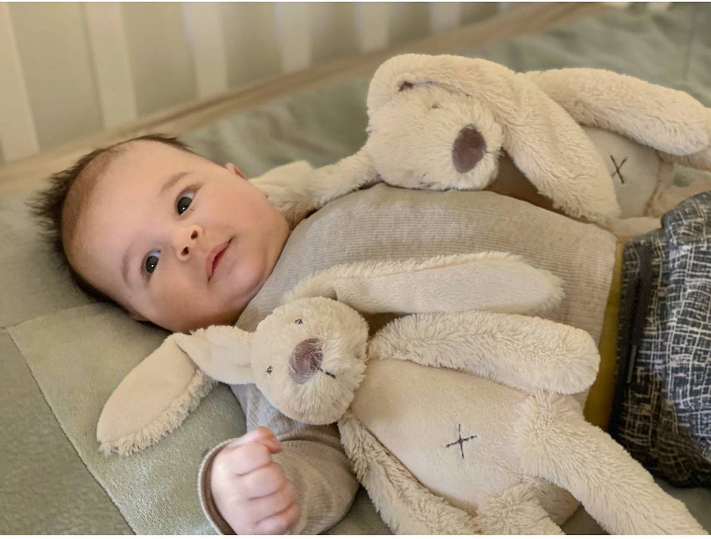 Peluche lapin richie 28 cm beige
