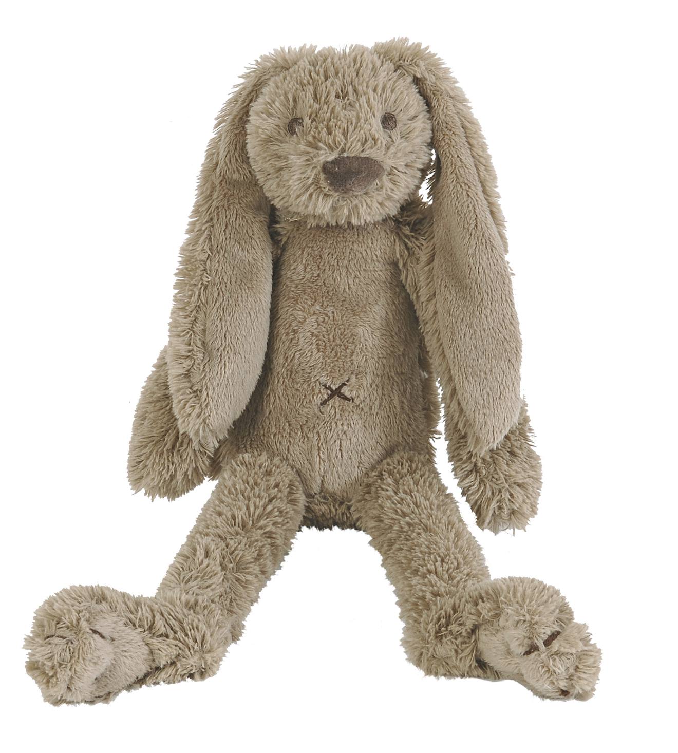Peluche lapin richie 28 cm marron