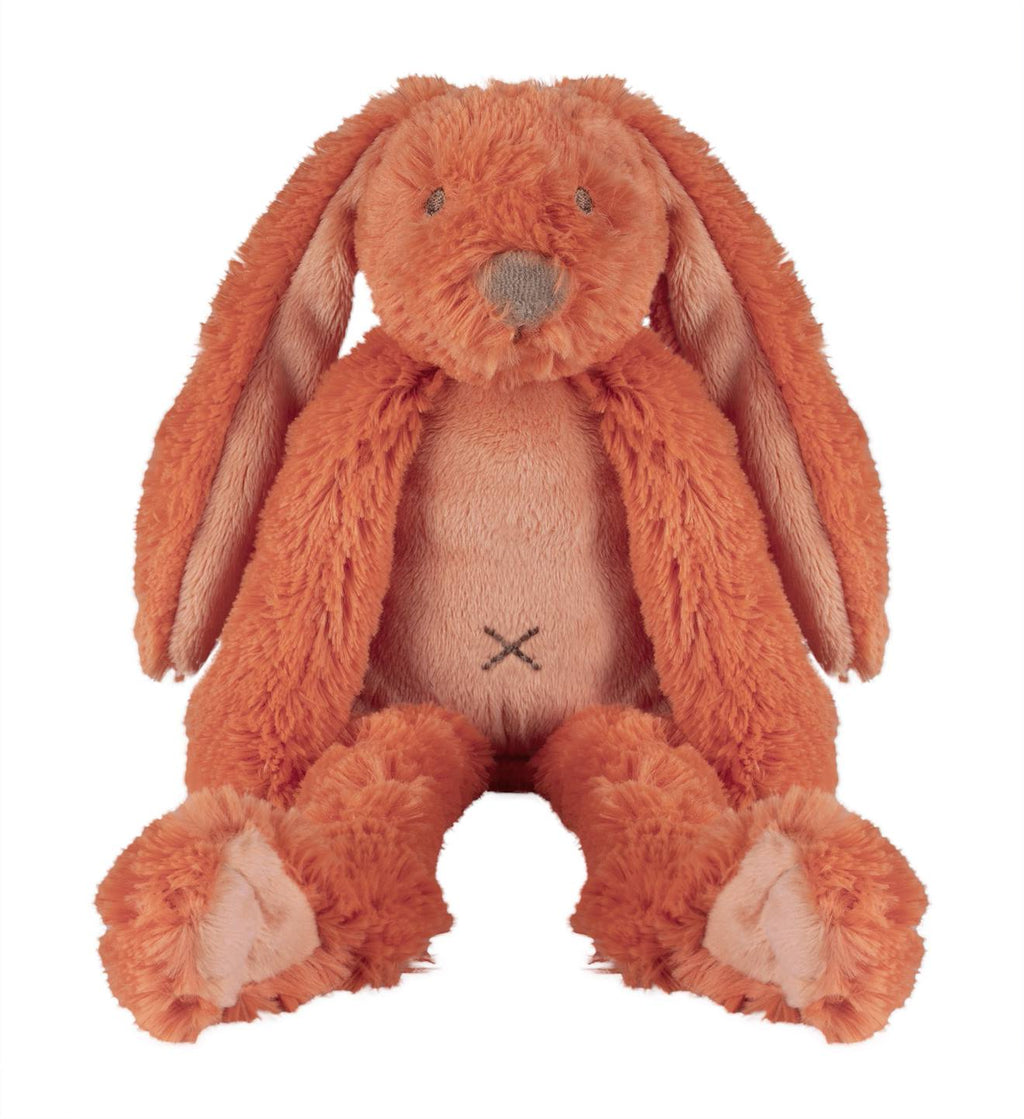 Peluche lapin richie 28 cm orange