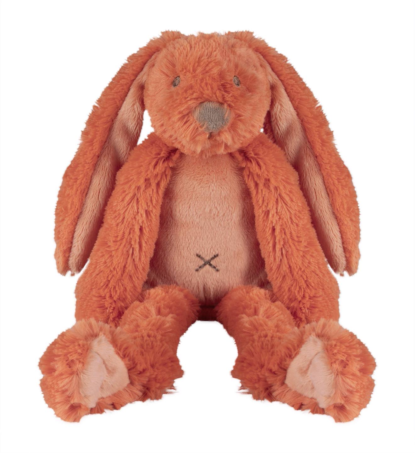 Peluche lapin richie 28 cm orange