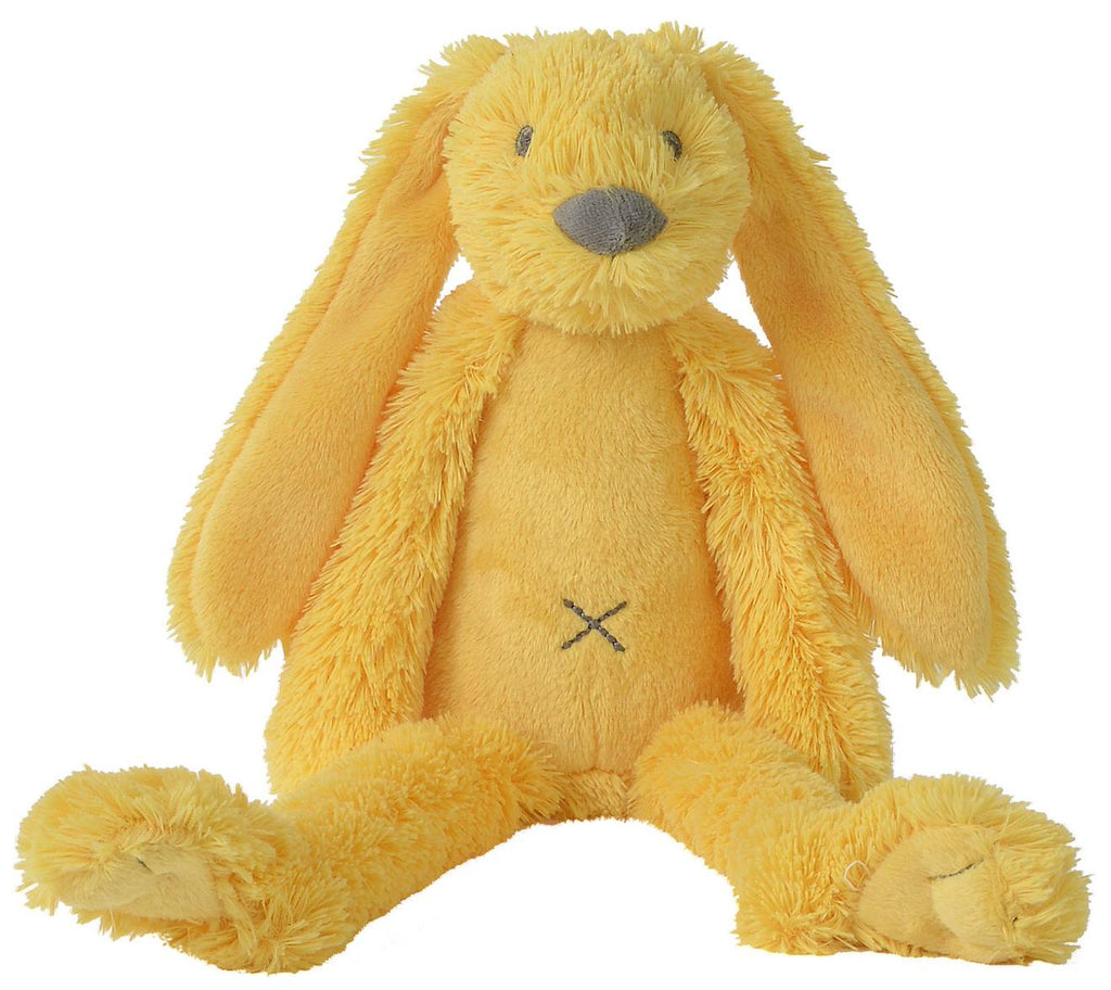 Peluche lapin richie 28 cm jaune