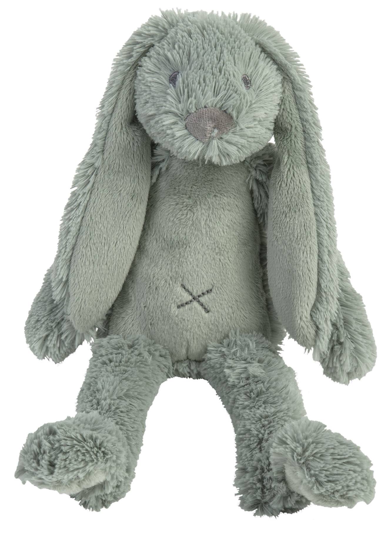Peluche lapin richie 38 cm vert