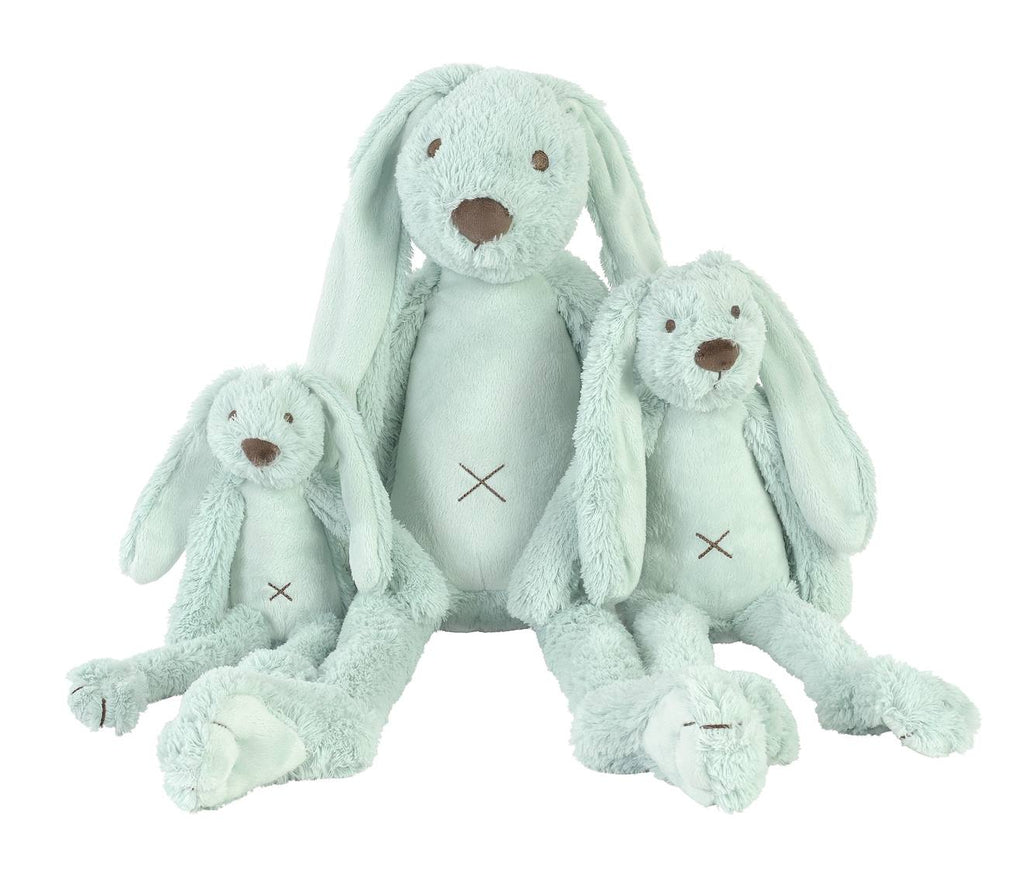 Peluche lapin richie 38 cm vert