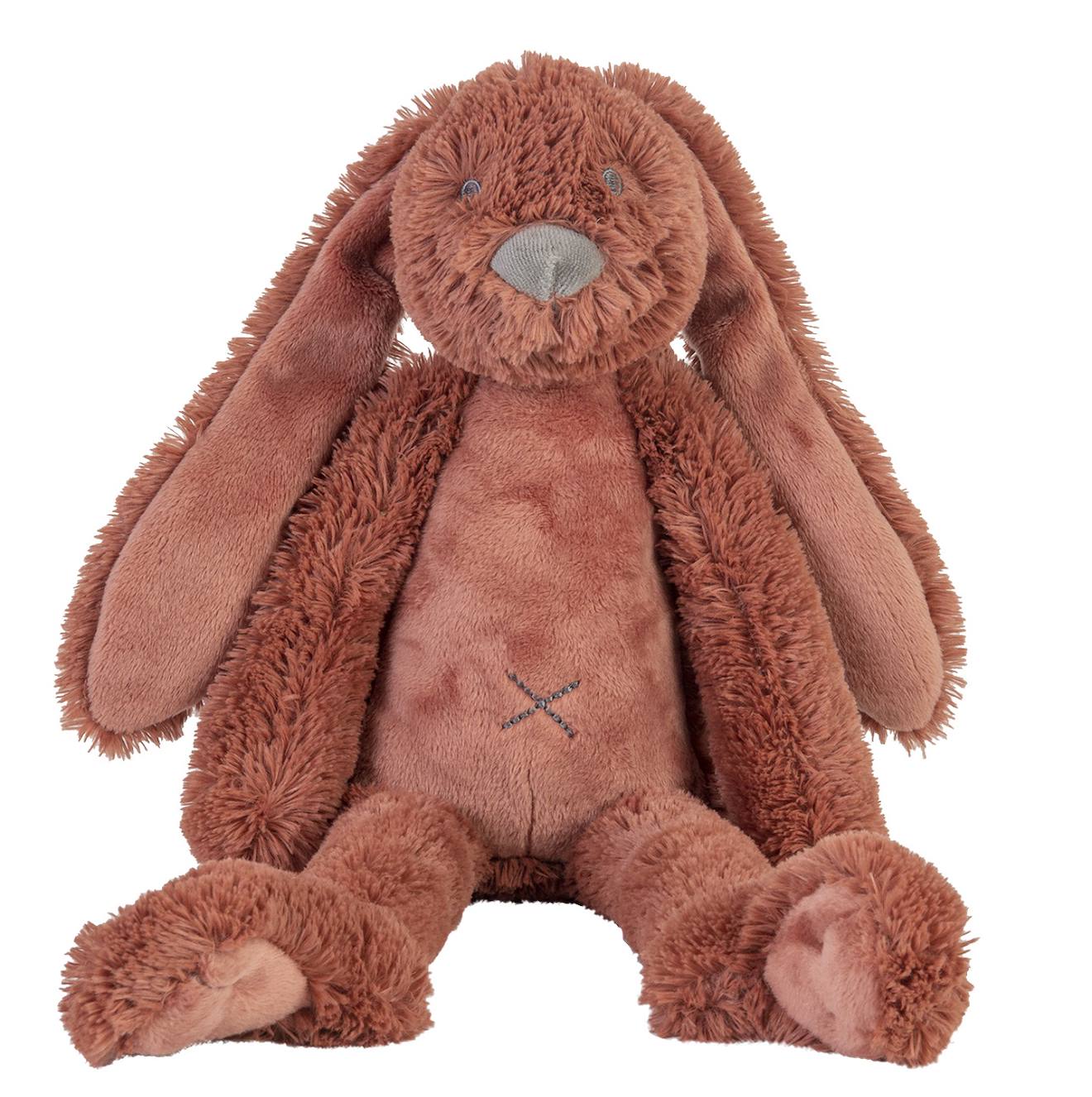 Peluche lapin richie 38 cm rouge