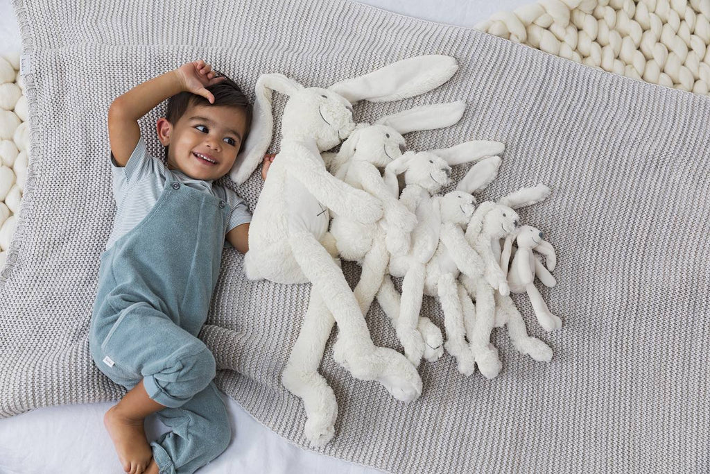 Peluche lapin richie 38 cm beige