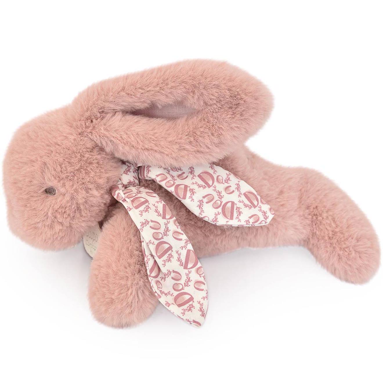 Peluche lapin rose poudré 25 cm rose
