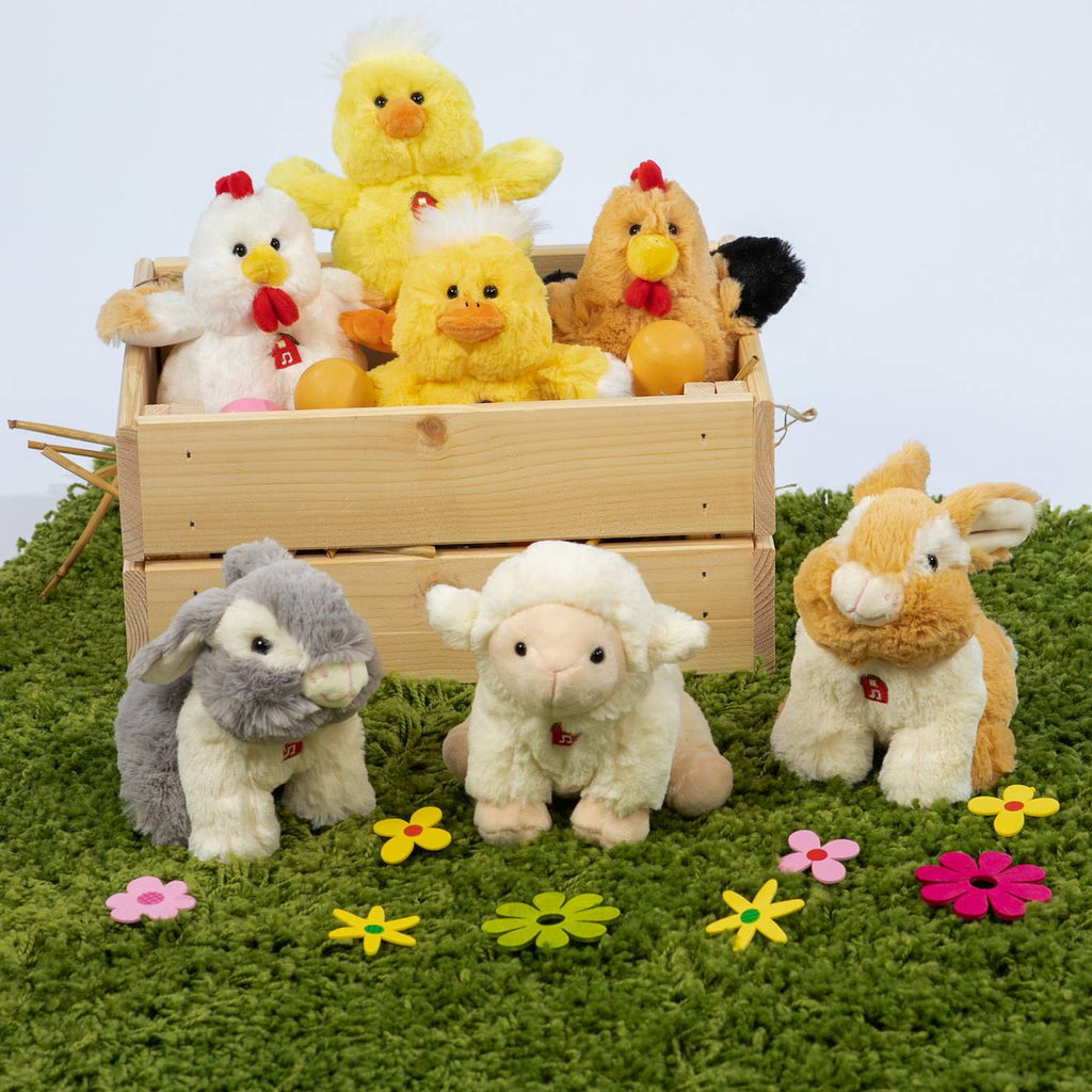 Peluche - les pakidoo sonores en peluche 15 cm - lapin beige