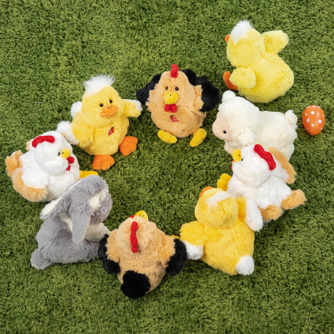 Peluche - les pakidoo sonores en peluche 15 cm - poussin jaune