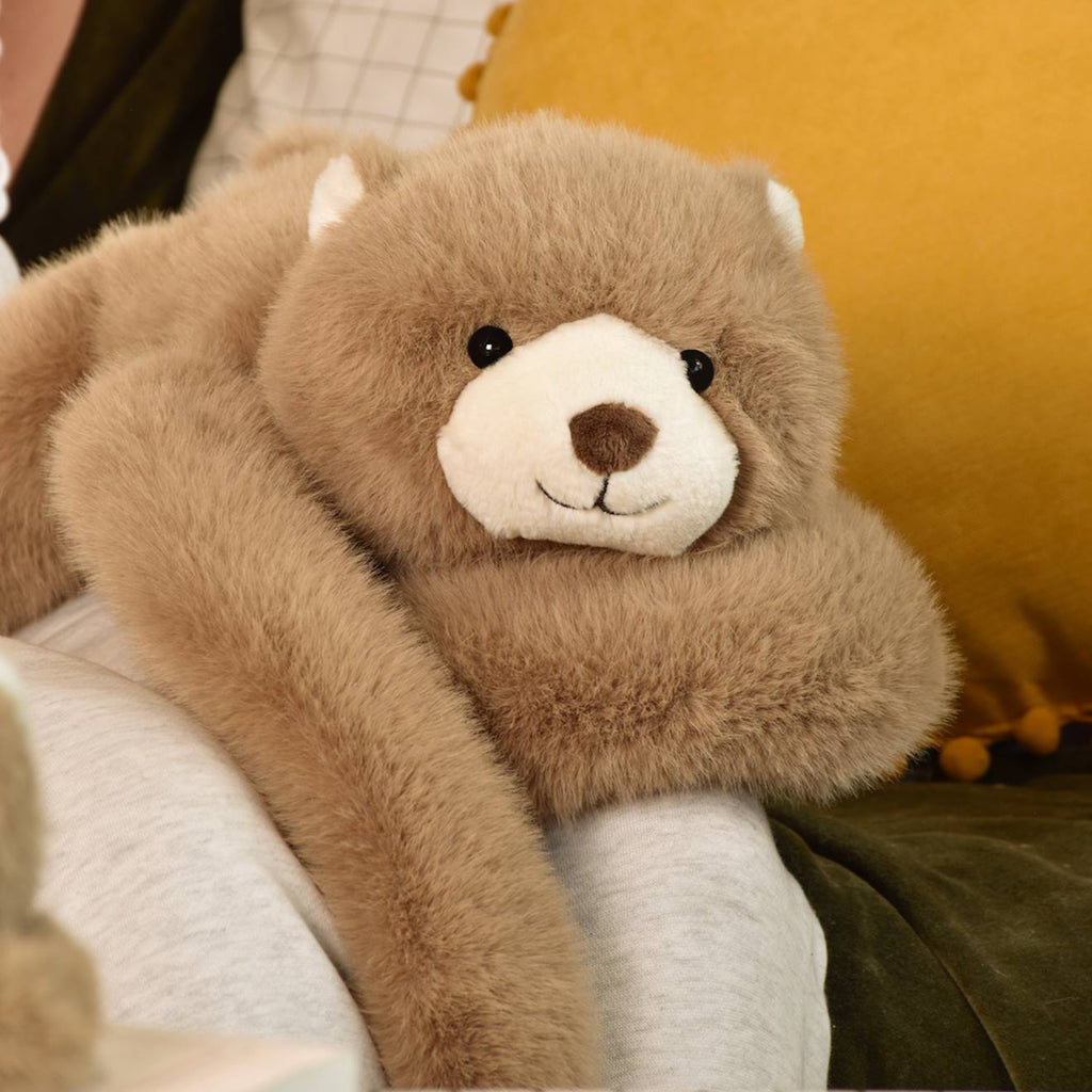Peluche lestée 40 cm marron