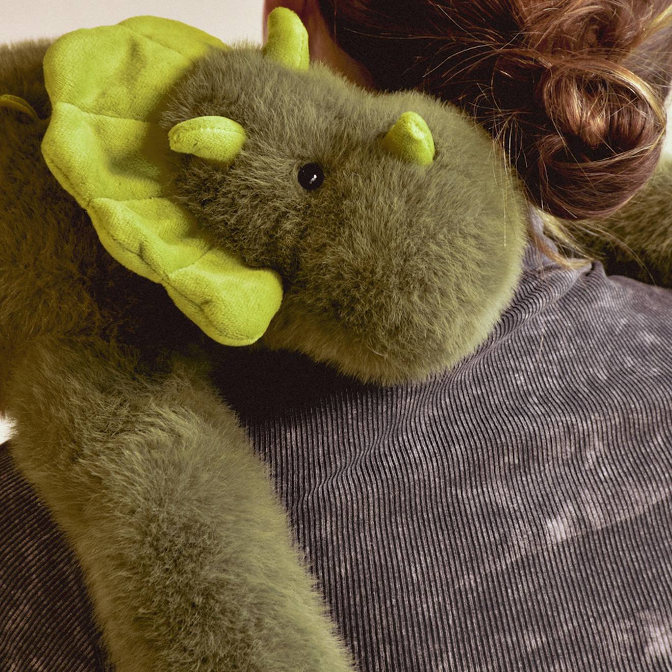 Peluche lestée 40 cm vert