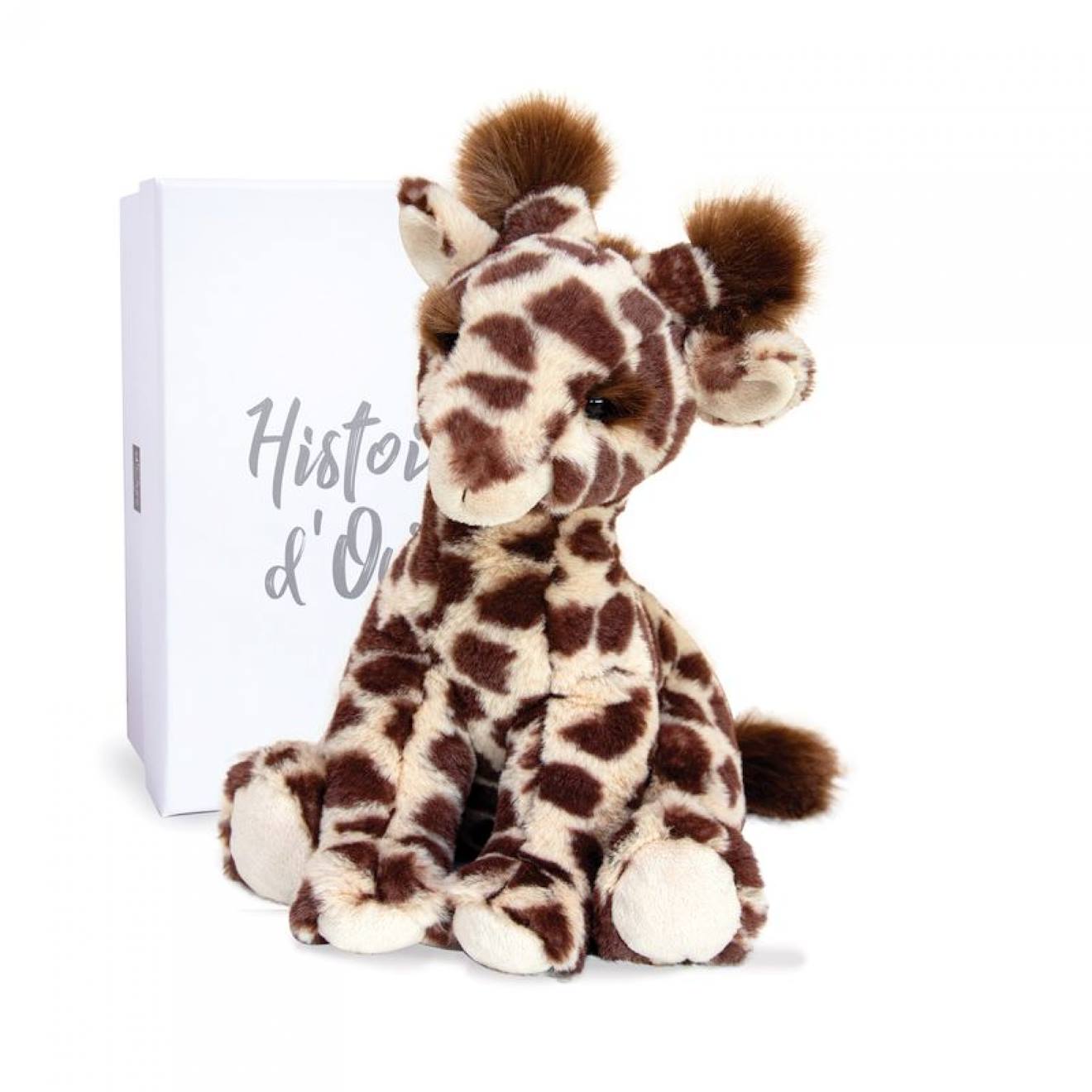 Peluche lisi la girafe naturelle 30 cm marron