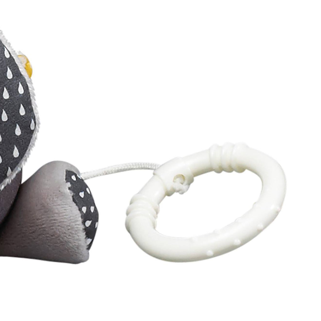 Peluche mini musical eléphant en velours - babyfan gris