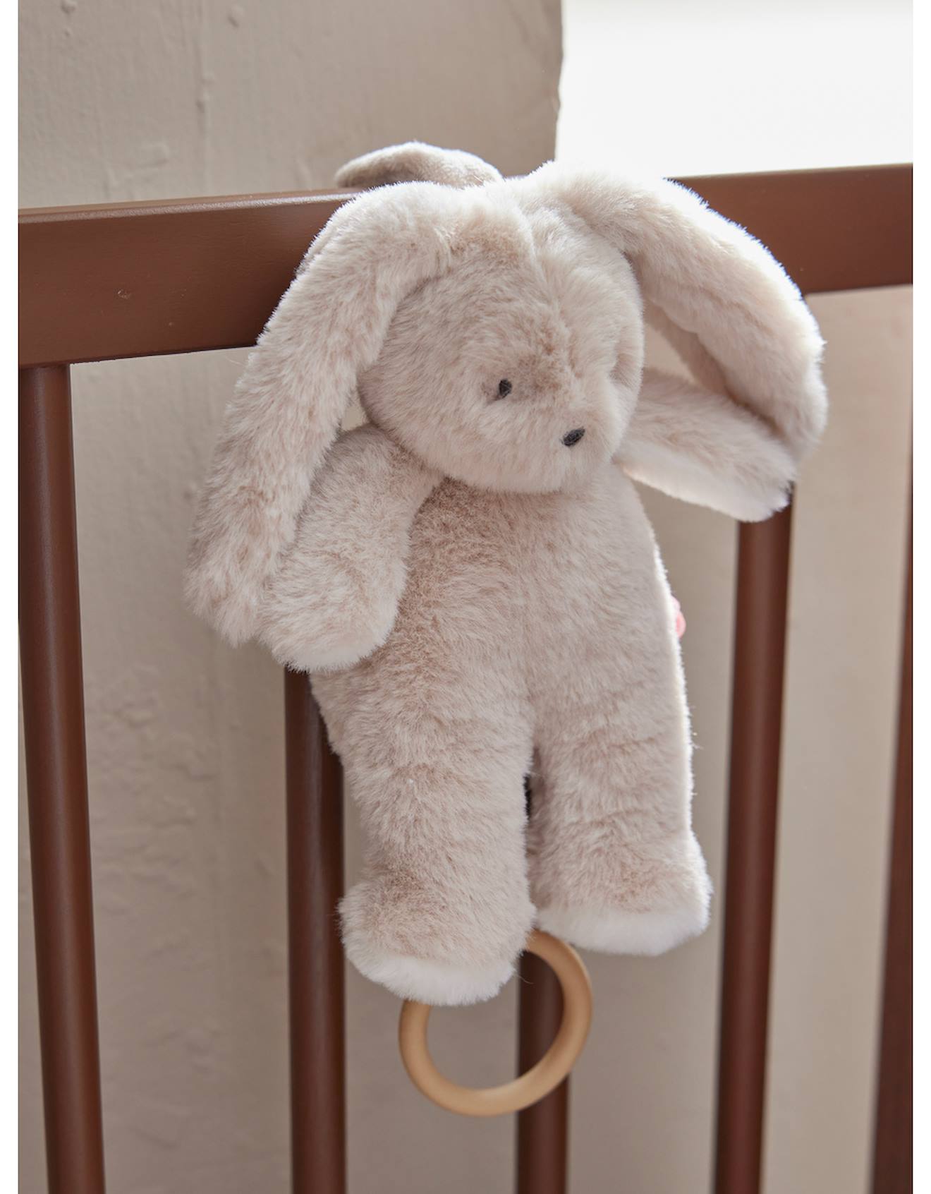 Peluche mini-musicale 20cm - moka beige