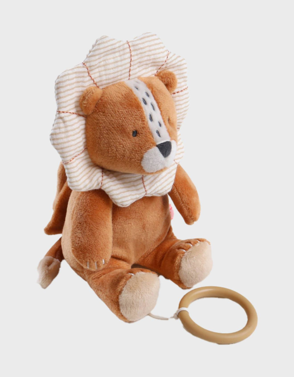 Peluche mini-musicale babou en veloudoux marron