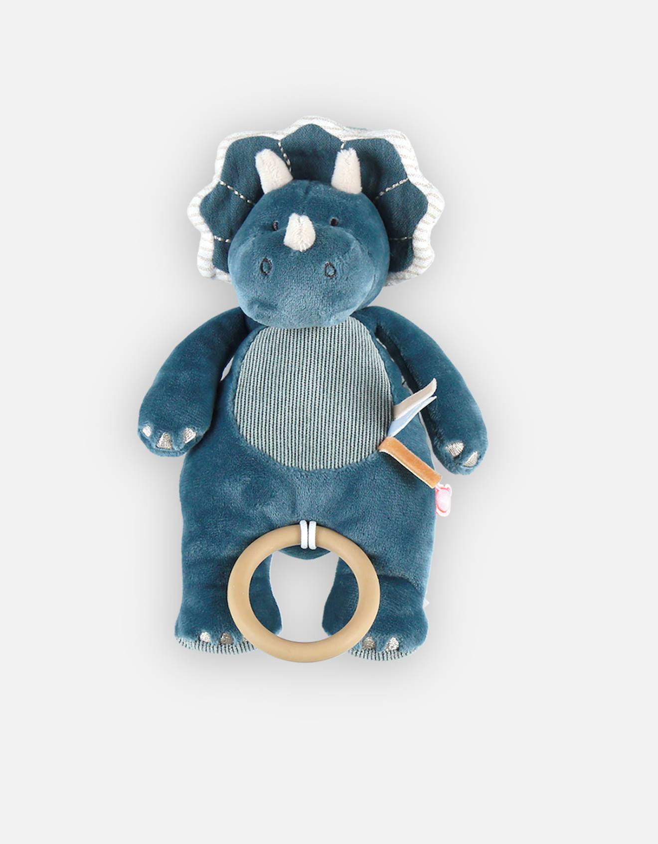 Peluche mini musicale ops en veloudoux bleu