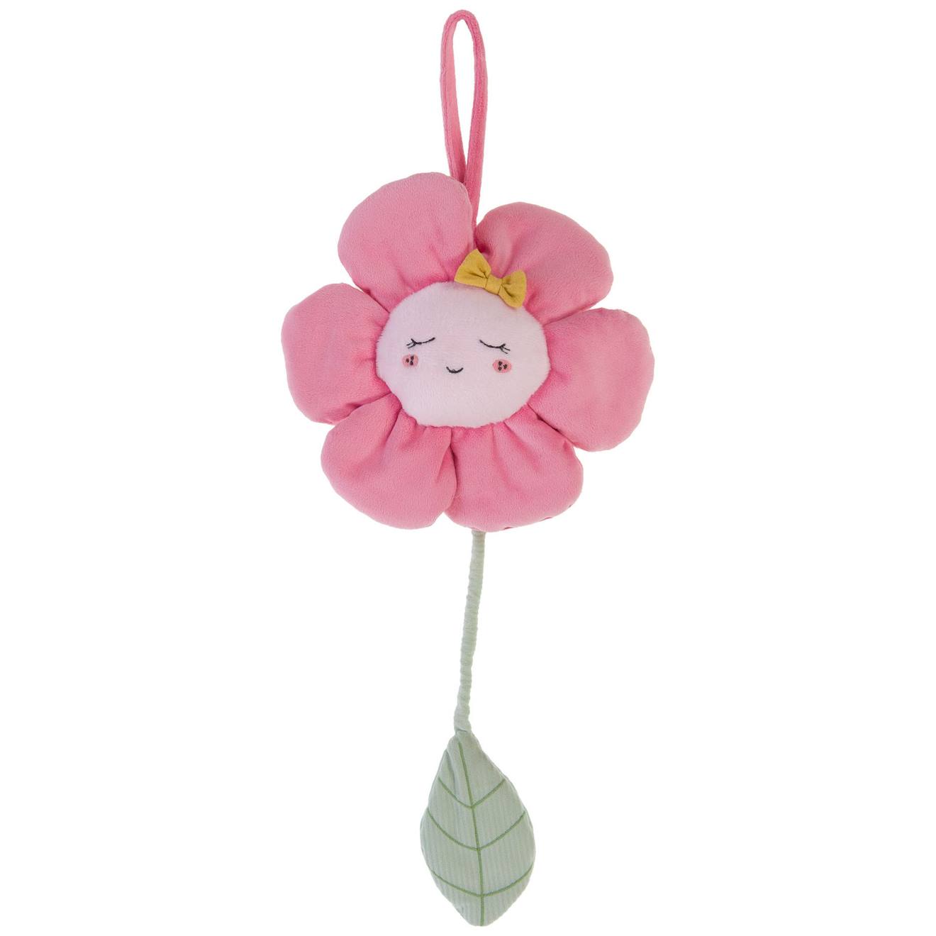 Peluche musicale à suspendre rose, jaune, vert