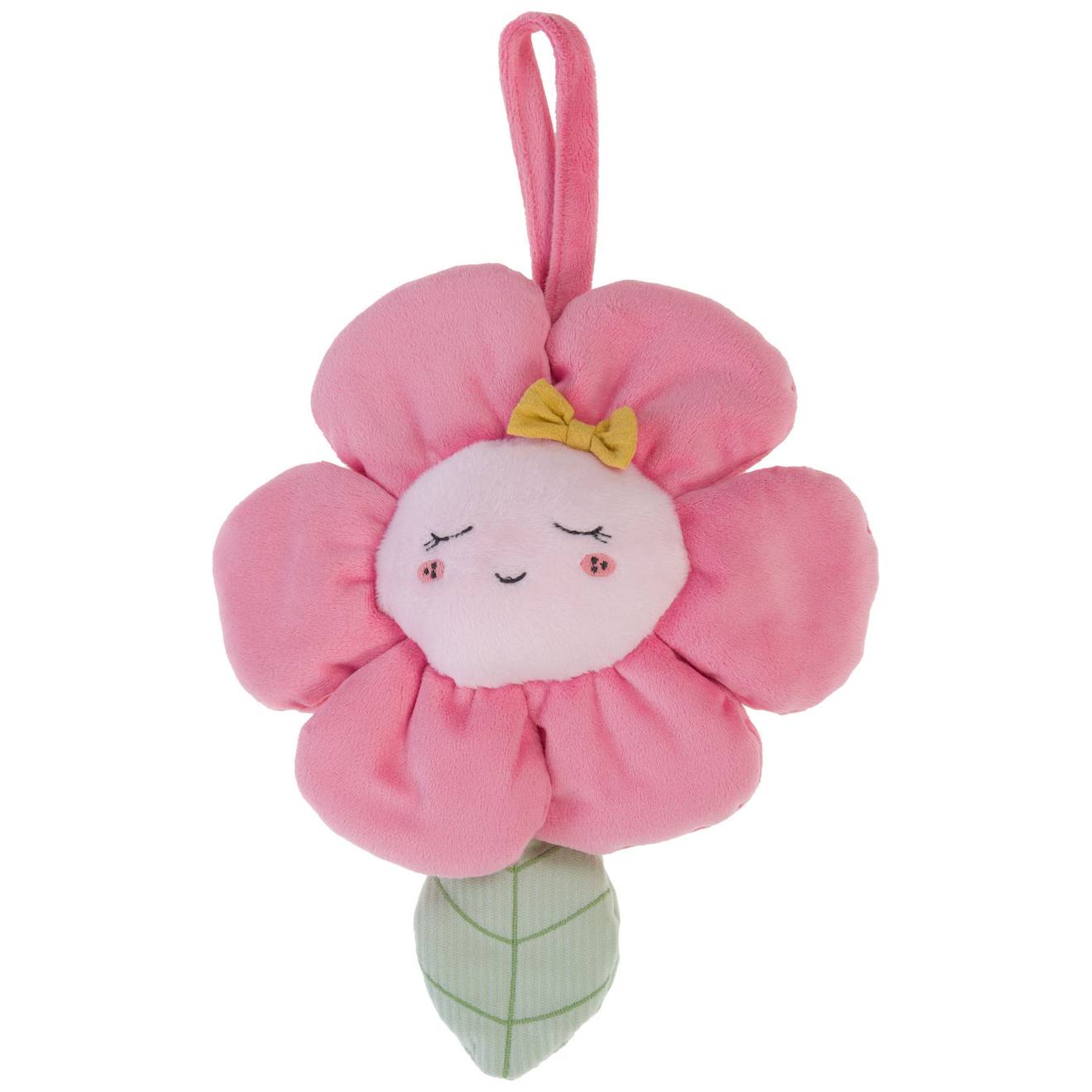Peluche musicale à suspendre rose, jaune, vert