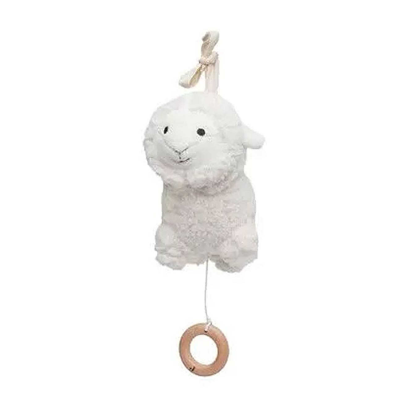 Peluche musicale agneau beige