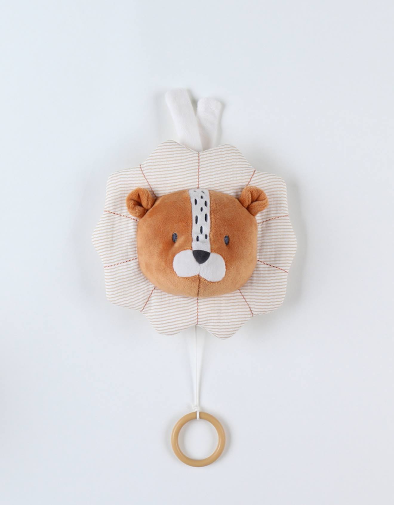 Peluche musicale babou en veloudoux marron