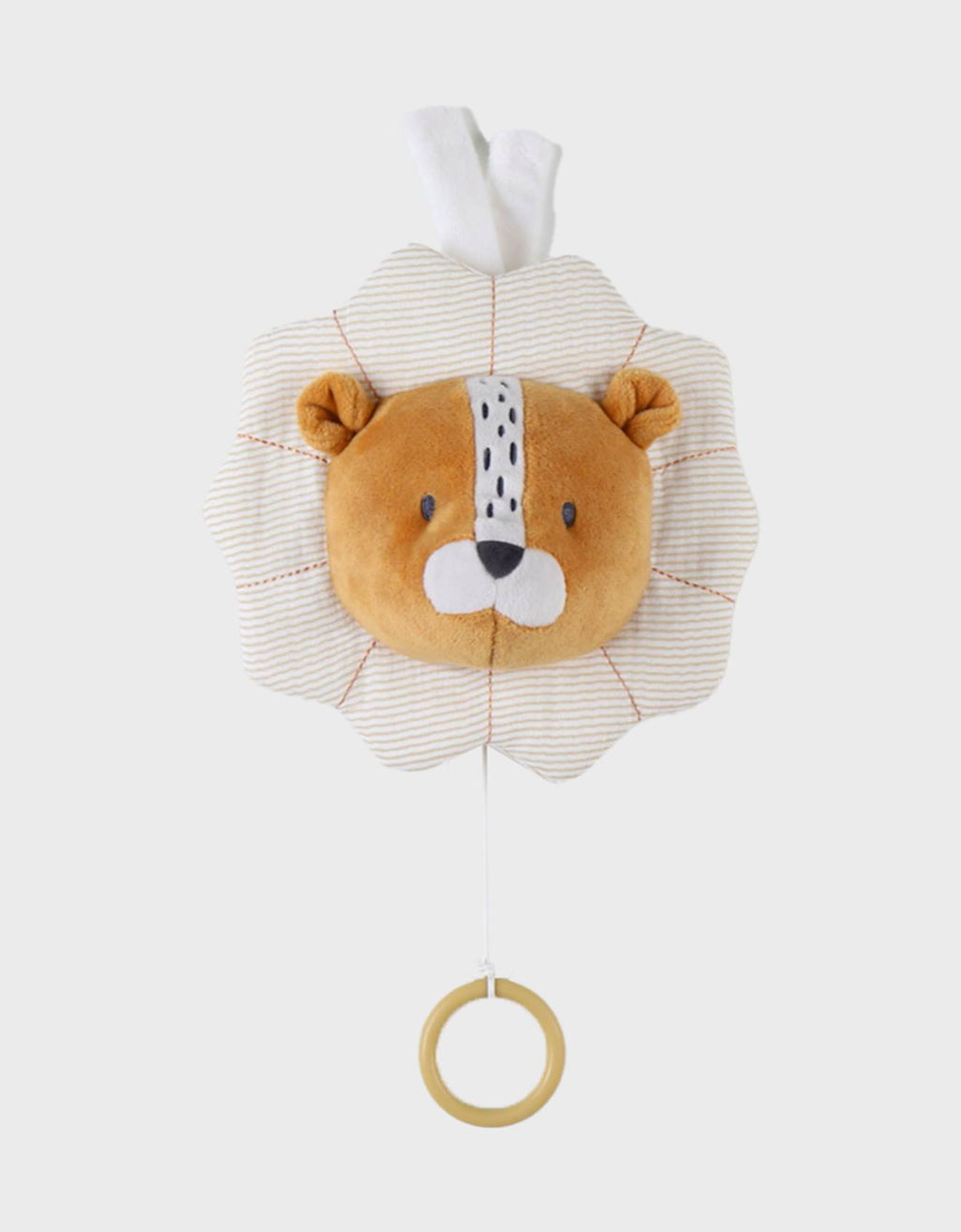 Peluche musicale babou en veloudoux marron