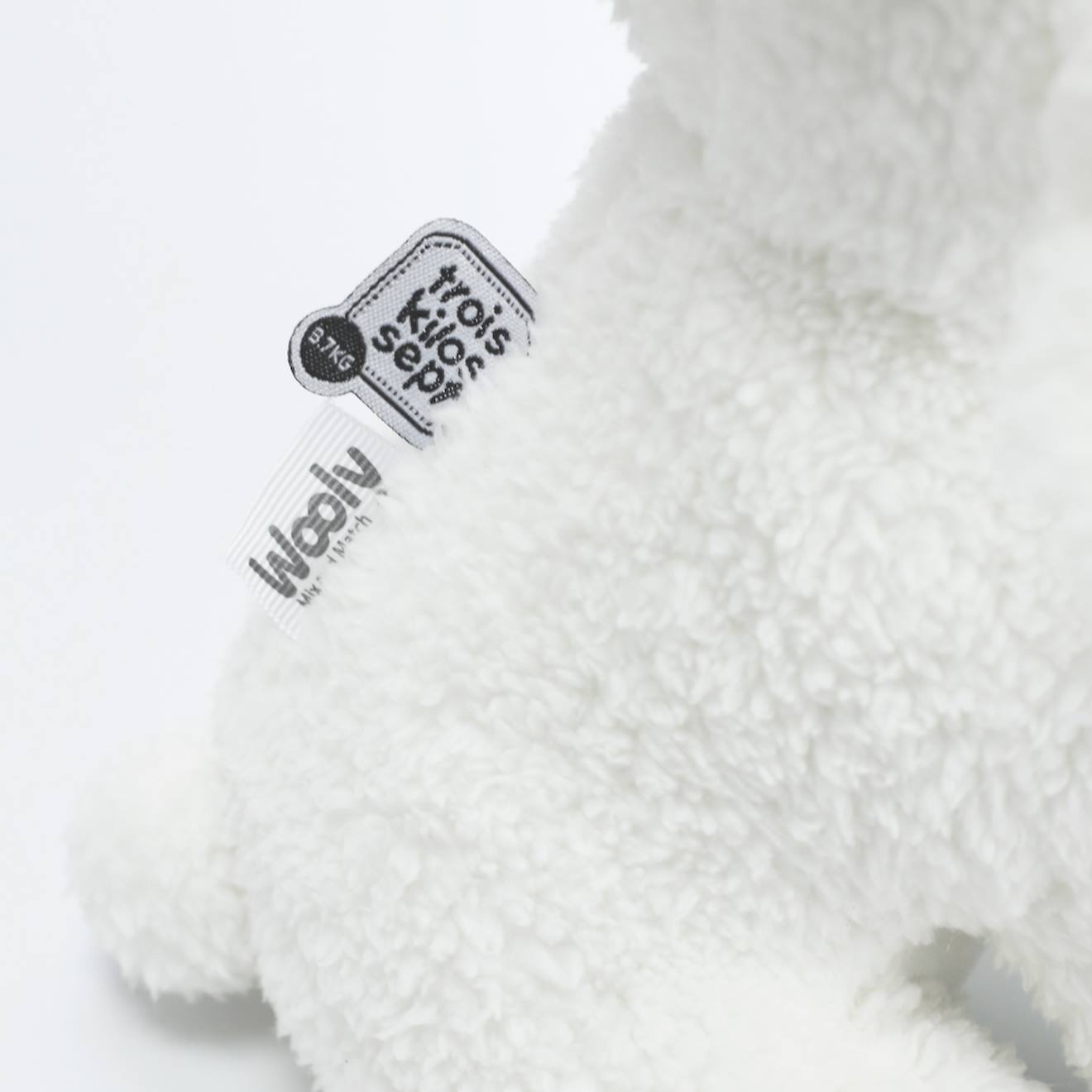 Peluche musicale bébé ecru